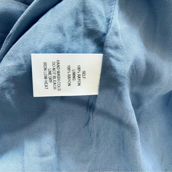 lulus dress Sumer Mini Open Back Raffle Blue Women’s medium - Picture 5 of 5